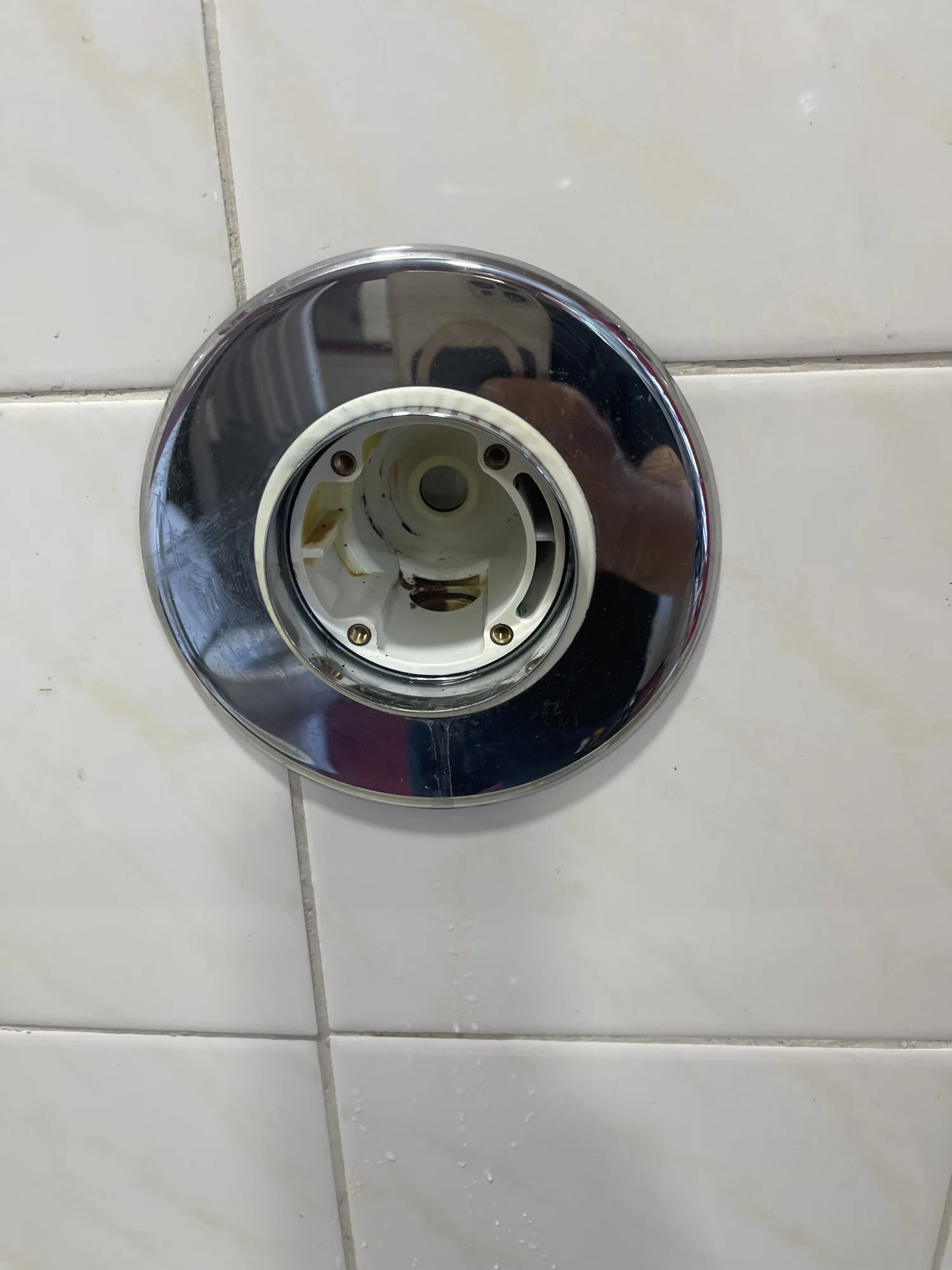 Shower valve cartridge replaced during a repair